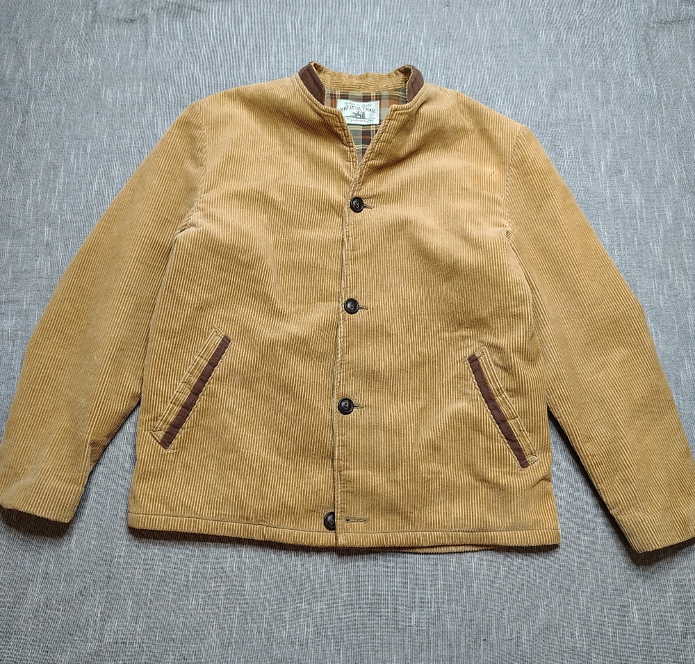 VINTAGE 60s Pacific Trail Corduroy Jacket Flannel Lined Sportswear Size 44